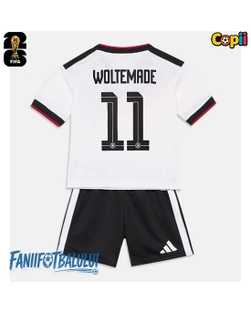 Germania Nick Woltemade #11 Echipament de Fotbal Replică Mondial 2026 Copii Acasa (+ Șorturi)